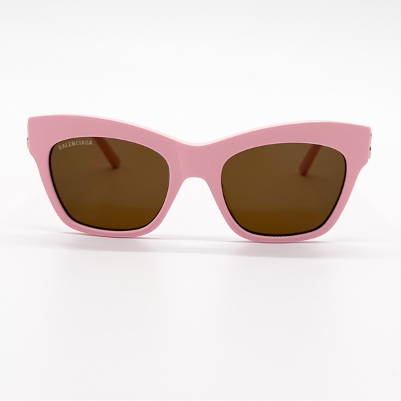 NEW BALENCIAGA CAT EYE PINK SUNGLASSES BALENCIAGA BB0132S 003 - Picture 5 of 12